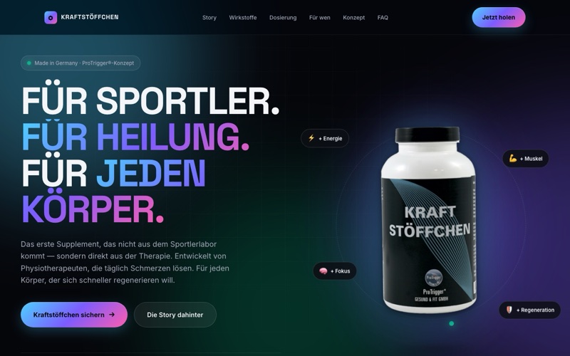 Kraftstöffchen — Supplements