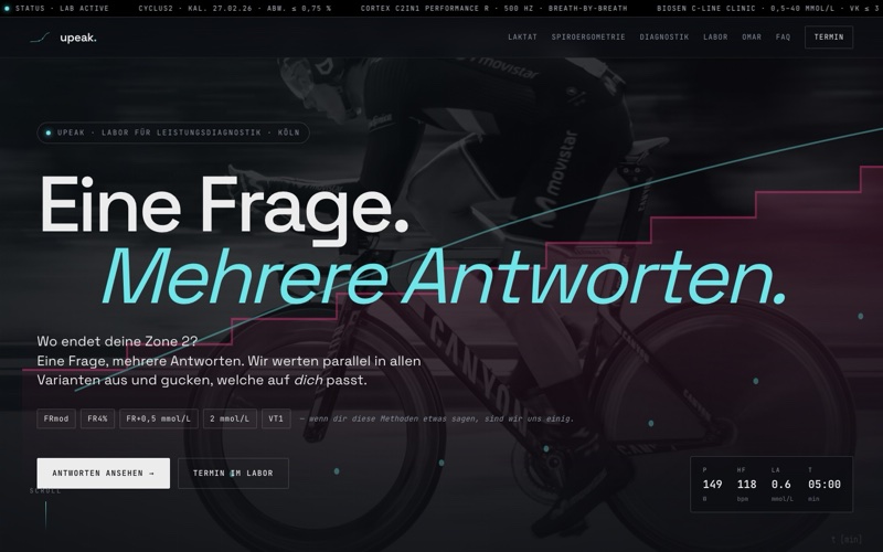Upeak — Leistungsdiagnostik, upeak.de
